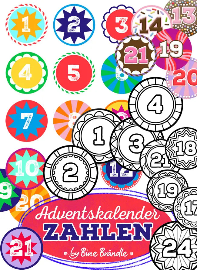 Advent calendar numbers