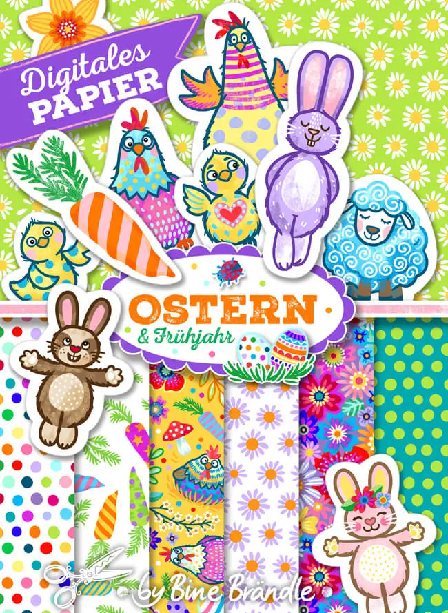 Pattern mix Easter & spring