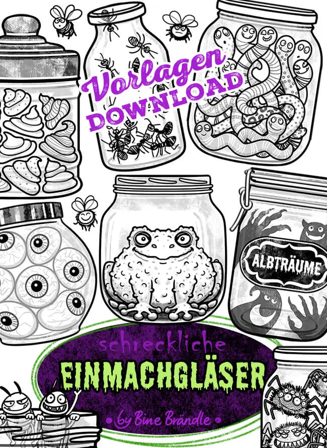 Schreckliche Einmachgläser - 22 Seiten voller Schrecken – Bines