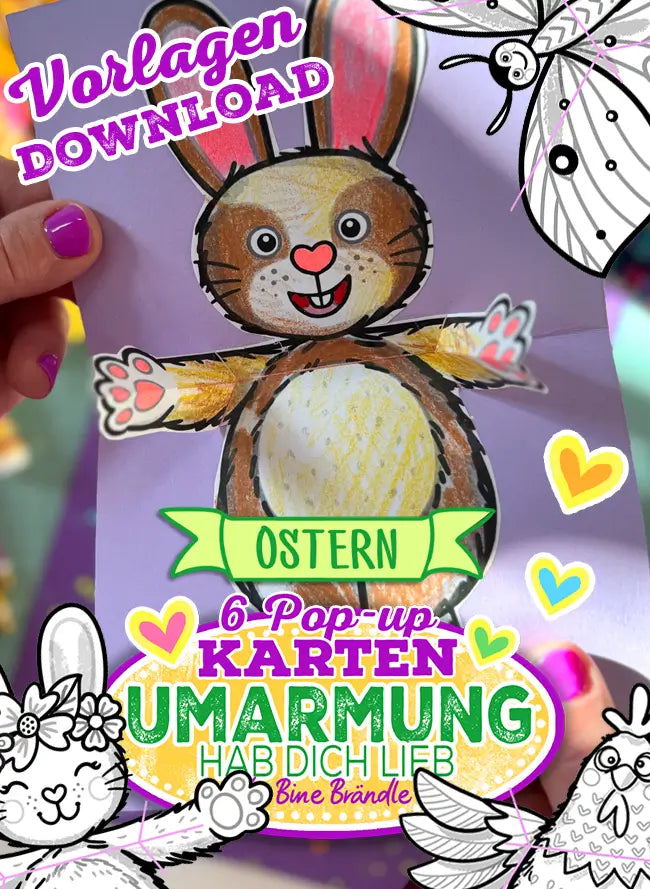 Easter hugging cards