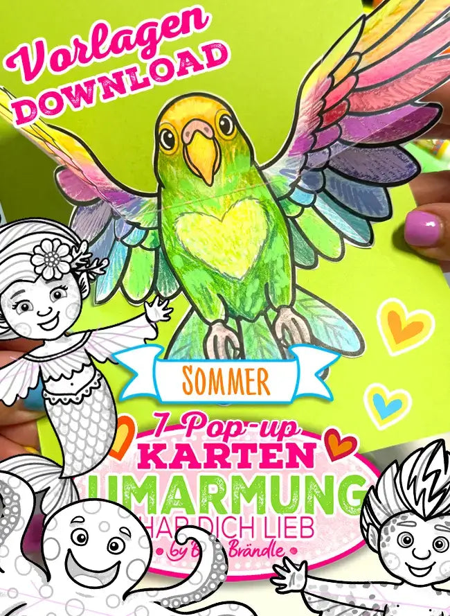 Pop-up card summer