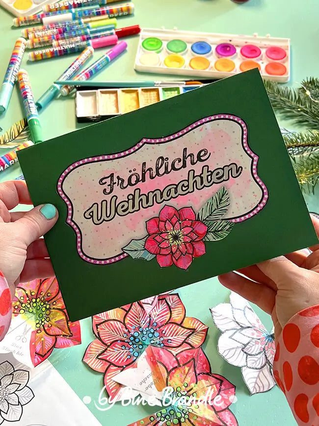 Pop-Up Karte Weihnachtsstern