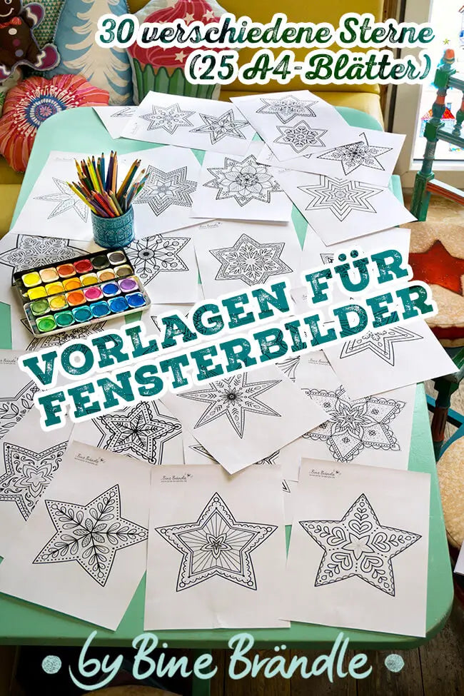 Sterne zum Ausmalen – Bines Shop Sterne zum Ausmalen – Bines Shop