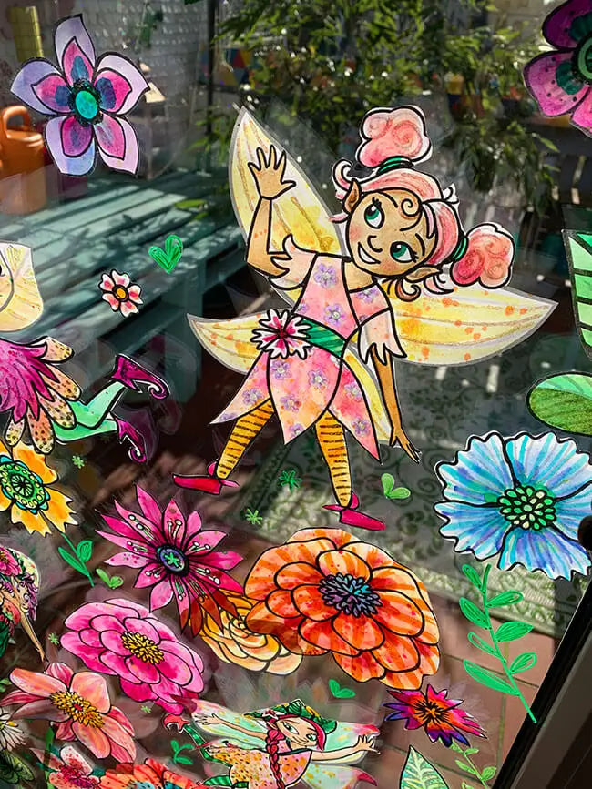Fairies & Flowers - Creative window decorations for your home