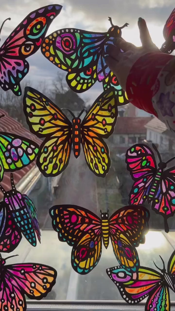 Schmetterlinge wie Scherenschnitte – Bines Shop